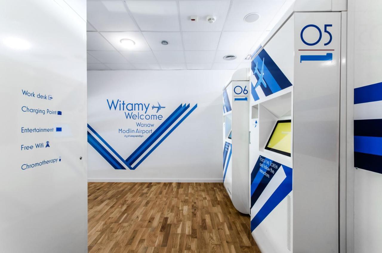 Resting Pods - Zzzleepandgo Modlin Airport Wmi 호텔 Nowy Dwór Mazowiecki 외부 사진